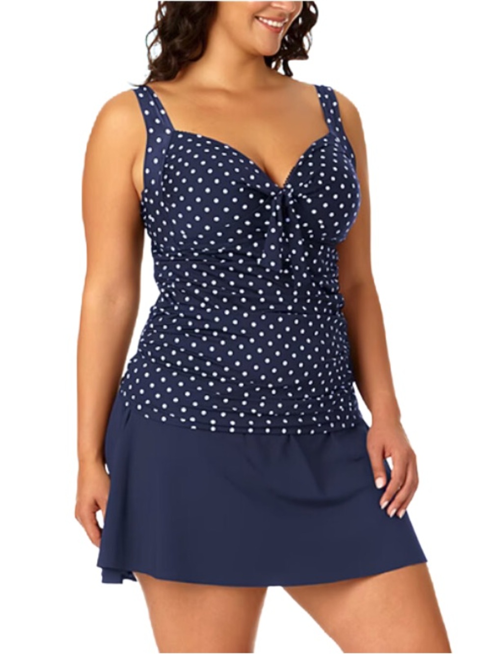 Sonnet Shores Polka Dot Tankini Navy Blue White Polka Dot 14